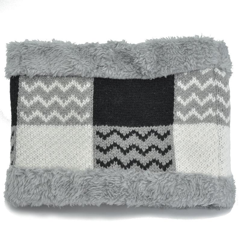 Kinder Wendeloop Winter weiß grau